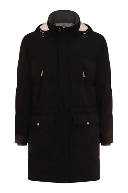 Brunello Cucinelli Hooded Mid-Length Down Jacket