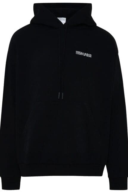 Marcelo Burlon County Of Milan Logo Printed Drawstring Hoodie