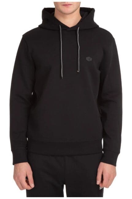 Emporio Armani Logo Patch Long-Sleeved Hoodie
