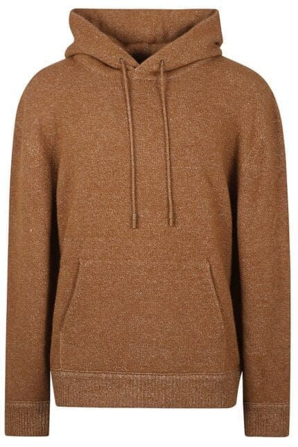 Ermenegildo Zegna Drawstring Hood Ribbed Knit Hoodie