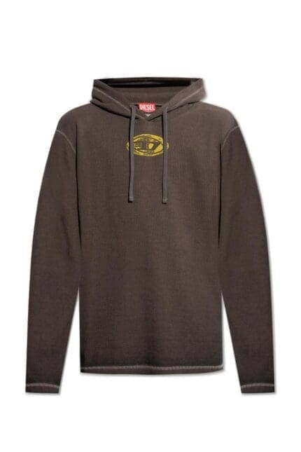 Diesel T-Crone-Ls-Hood Drawstring Hoodie
