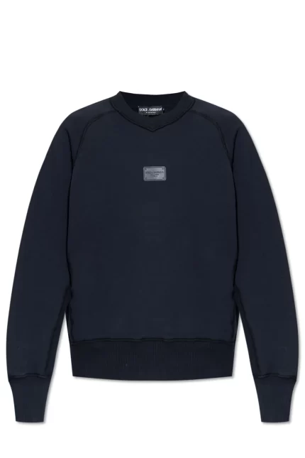 Dolce & Gabbana Logo Patch Crewneck Sweatshirt