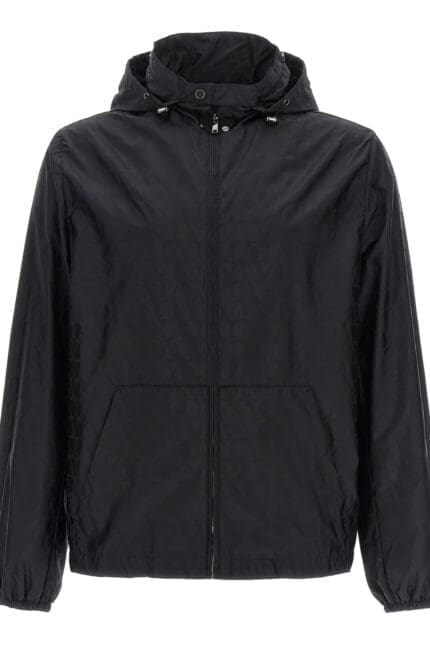 Valentino Zip-Up Hooded Jacket