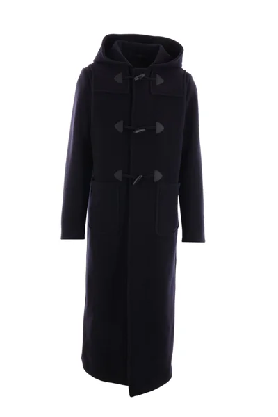 Prada Double-Breasted Hooded Duffle Coat