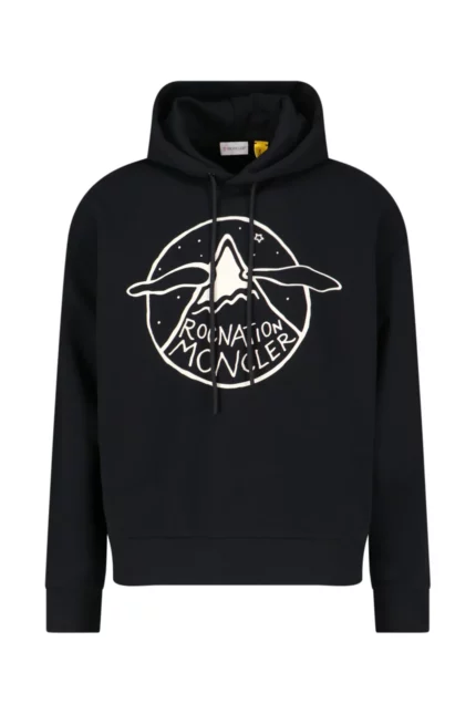 Moncler X Roc Nation By Jay-Z Logo Printed Drawstring Hoodie