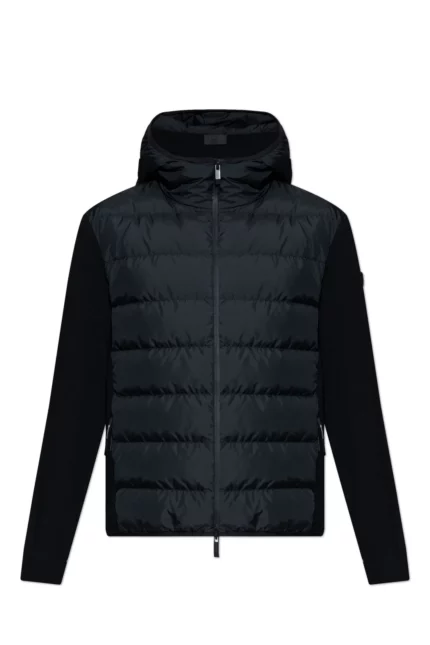 Moncler Quilted Front Hooded Cardigan