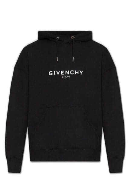 Givenchy Logo Printed Drawstring Hoodie