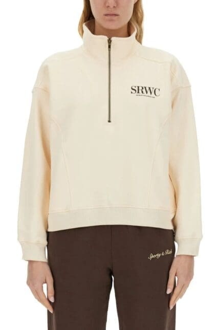 Sporty & Rich Upper East Side High Neck Sweatshirt