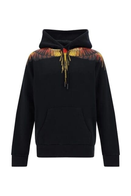 Marcelo Burlon County Of Milan Icon Wings Printed Drawstring Hoodie