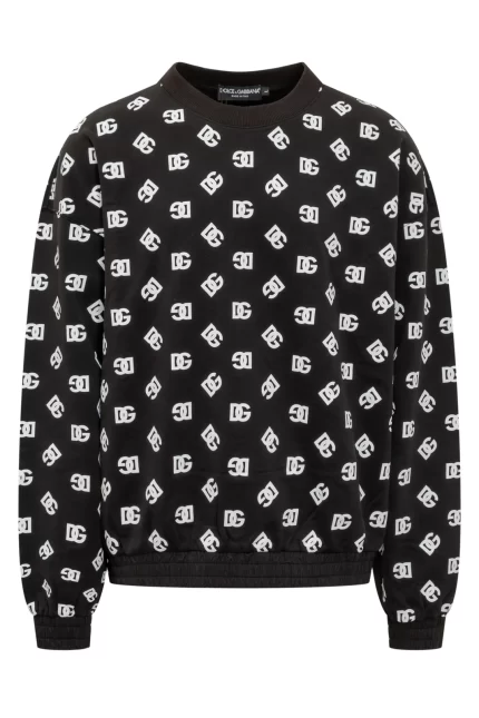 Dolce & Gabbana DG Monogram Printed Crewneck Sweatshirt