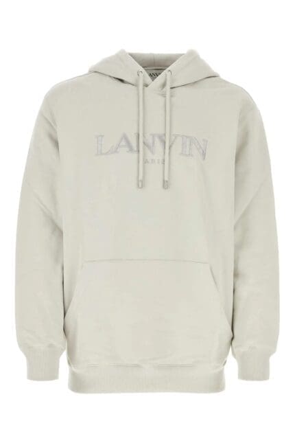 Lanvin Logo Embroidered Drawstring Hoodie