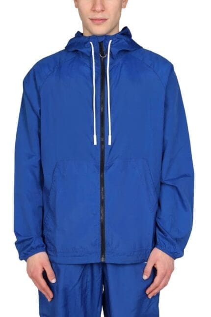 Marcelo Burlon County Of Milan Back Logo Print Hooded Jacket