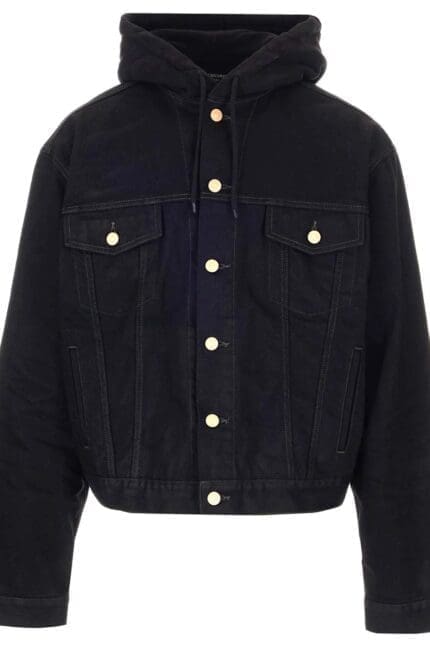 Balenciaga Hooded Denim Jacket
