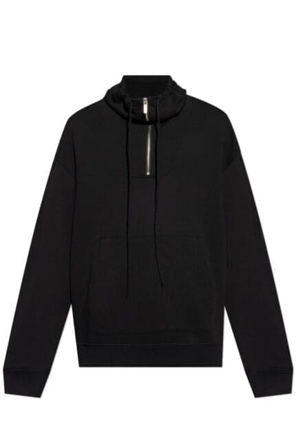 Helmut Lang Funnel Neck Drawstring Hoodie