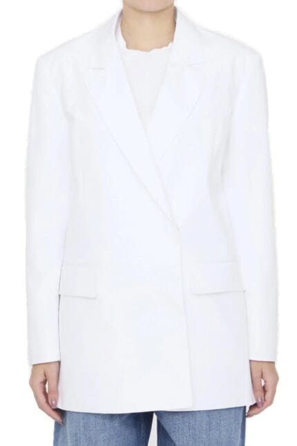 Valentino Double-Breasted Long-Sleeved Jacket