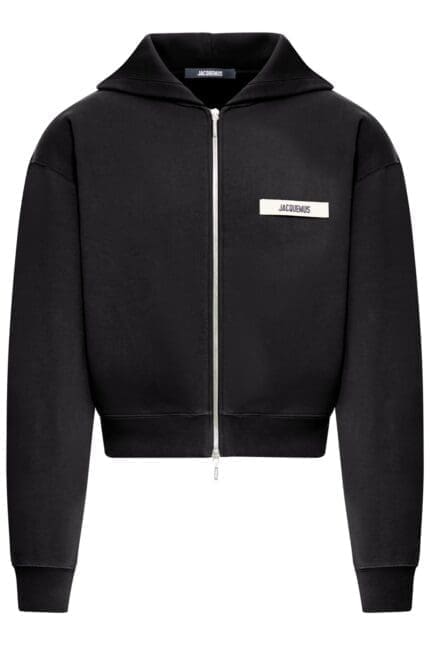 Jacquemus Grosgrain Logo Zip Hoodie