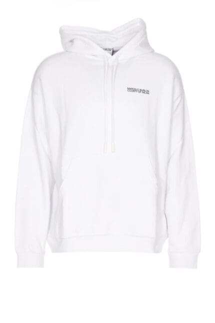 Marcelo Burlon County Of Milan Tempera Cross Drawstring Hoodie