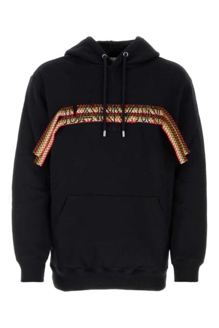Lanvin Logo Patch Drawstring Hoodie