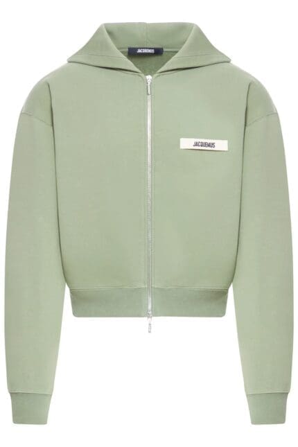 Jacquemus Grosgrain Logo Zip Hoodie