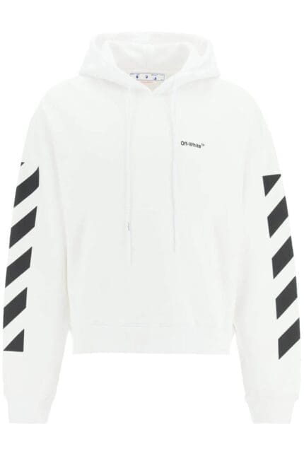 Off-White Diag Printed Drawstring Hoodie