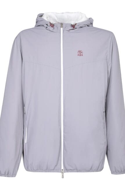 Brunello Cucinelli Water-Resistant Zipped Hooded Jacket