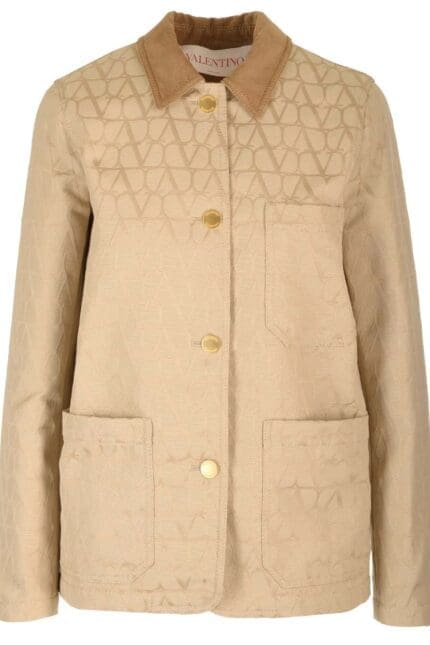 Valentino Single-Breasted Straight Hem Blazer