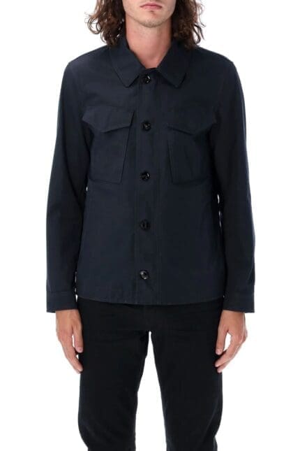 Tom Ford Enzyme Twill Lightweight Field Jacket
