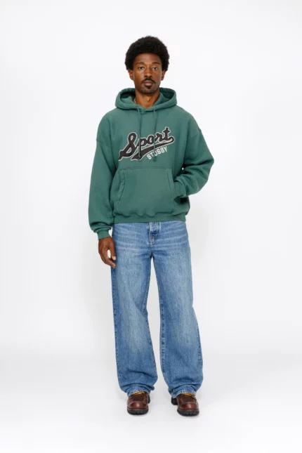 SATIN PATCH HOODIE