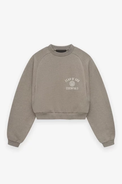Women's Fleece Cropped Crewneck
