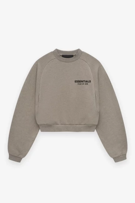 Women's Fleece Cropped Crewneck