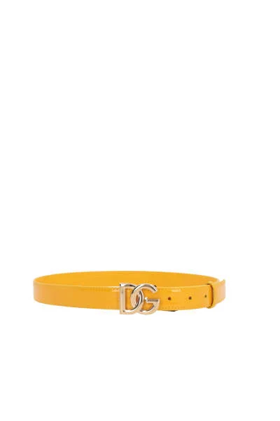 Dolce & Gabbana DG Plaque Buckle Belt