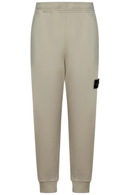 Stone Island Logo Patch Tapered-Leg Sweatpants