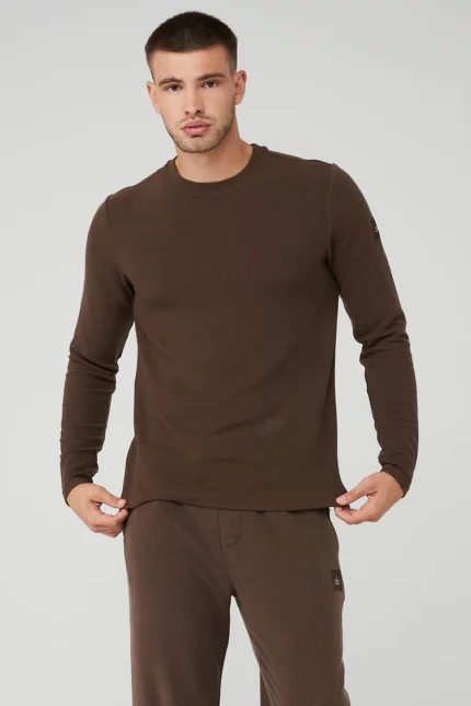 Micro Waffle Fast Break Long Sleeve Tee