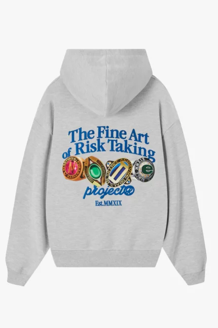 FINE ART HOODIE GREY MELANGE