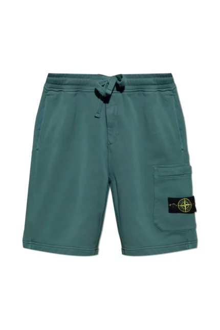 Stone Island Compass Patch Drawstring Shorts