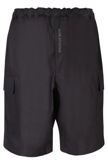Acne Studios Ripstop Logo Detailed Shorts
