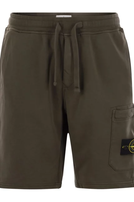 Stone Island Compass Patch Drawstring Shorts
