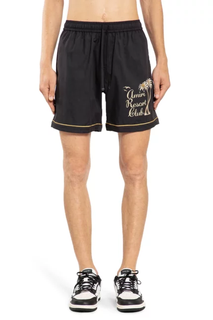 Amiri Logo Printed Drawstring Shorts