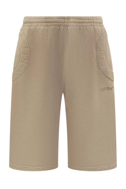 Off-White Logo Detailed High Waist Shorts