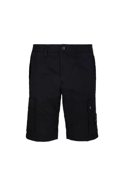 Stone Island Compass-Patch Knee-Length Cargo Shorts