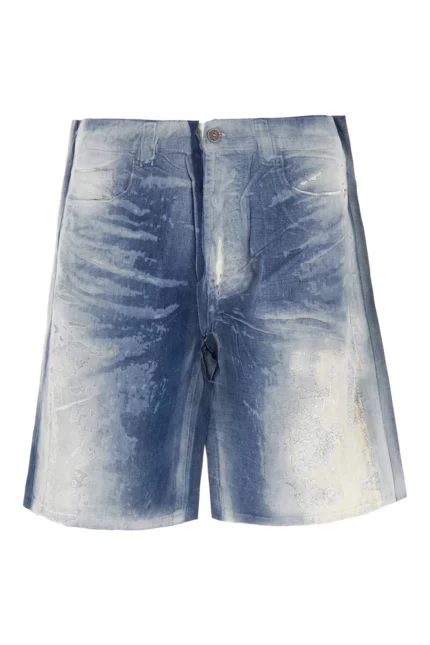 Diesel D-Shorty-Fse Peel-Off Denim Shorts