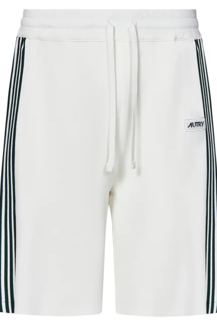 Autry Logo Patch Side Stripe Detailed Shorts