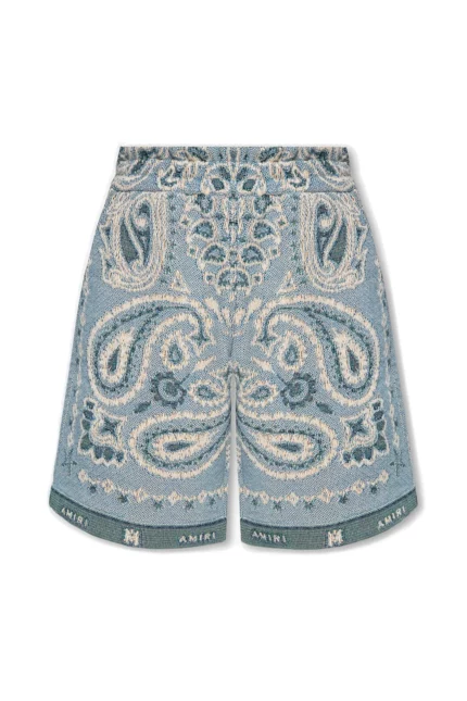 Amiri Paisley Embroidered Shorts