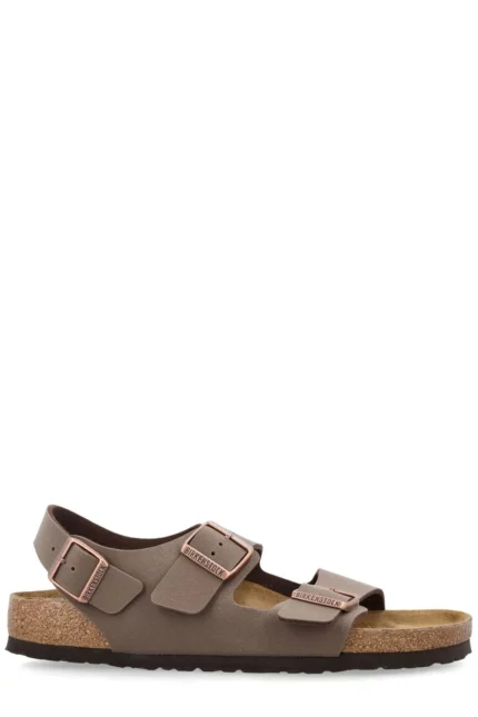 Birkenstock Milano Logo Engraved Double-Strap Sandals