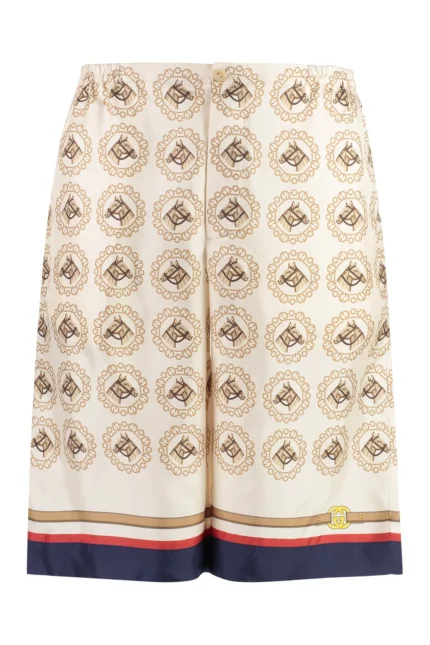 Gucci Graphic Printed Knee-Length Shorts