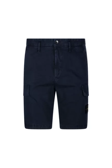 Stone Island Compass Patch Slim-Fit Cargo Shorts
