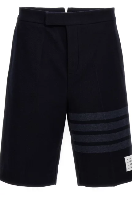 Thom Browne 4-Bar Striped Bermuda Shorts