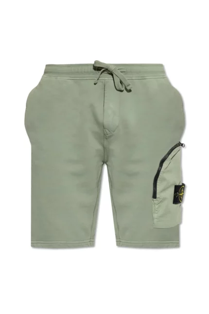 Stone Island Logo-Patch Drawstring Shorts