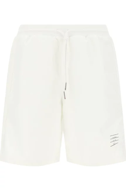 Thom Browne Logo Patch Drawstring Track Shorts