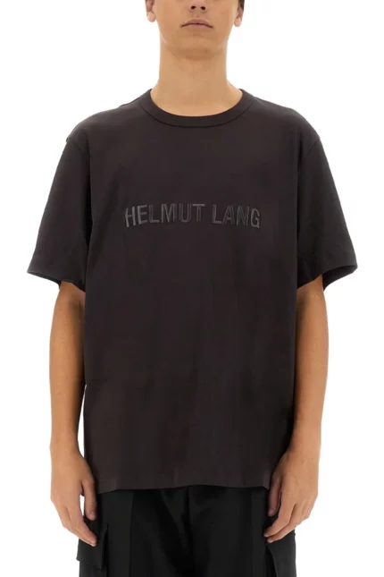 Helmut Lang Logo Embroidered Crewneck T-Shirt